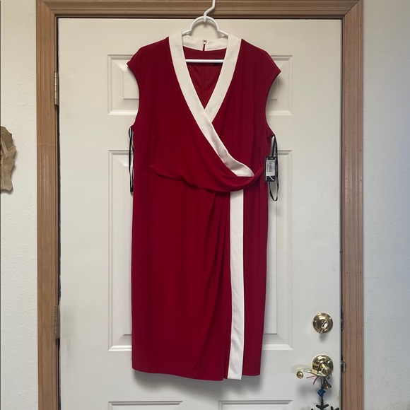 Kasper Red and White Women's Dress - Picture 1 of 2